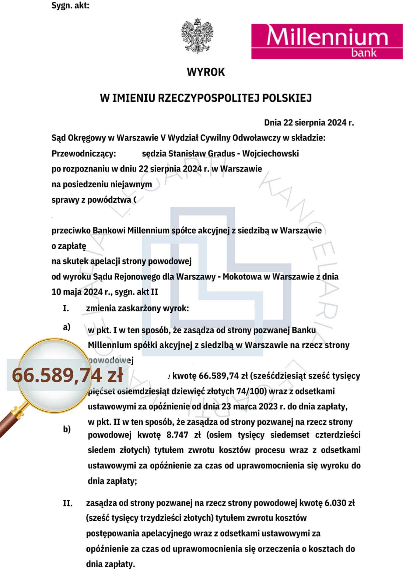 Skan prawomocnego wyroku — 66 589,74 zł